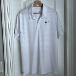 Men’s Nike dri-fit white polo, size Large